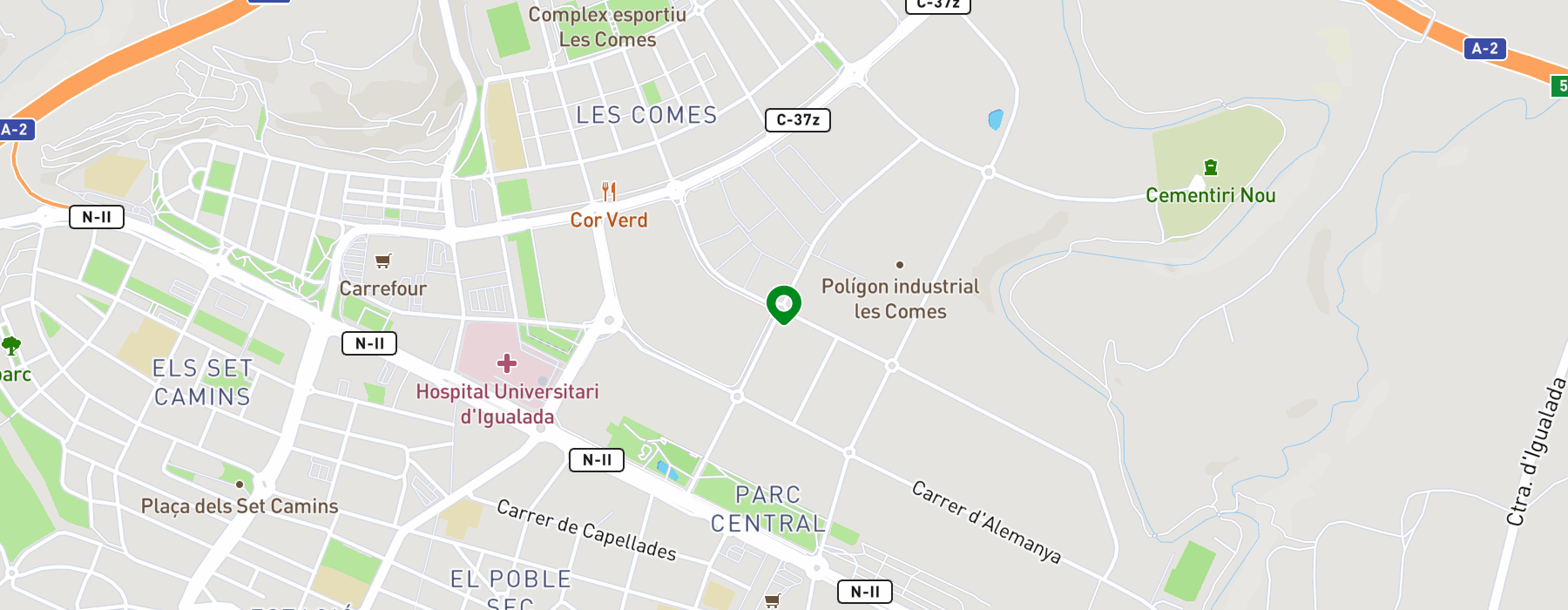 pol-ind-las-comas-calle-italia-facana-carretera-n-2 map
