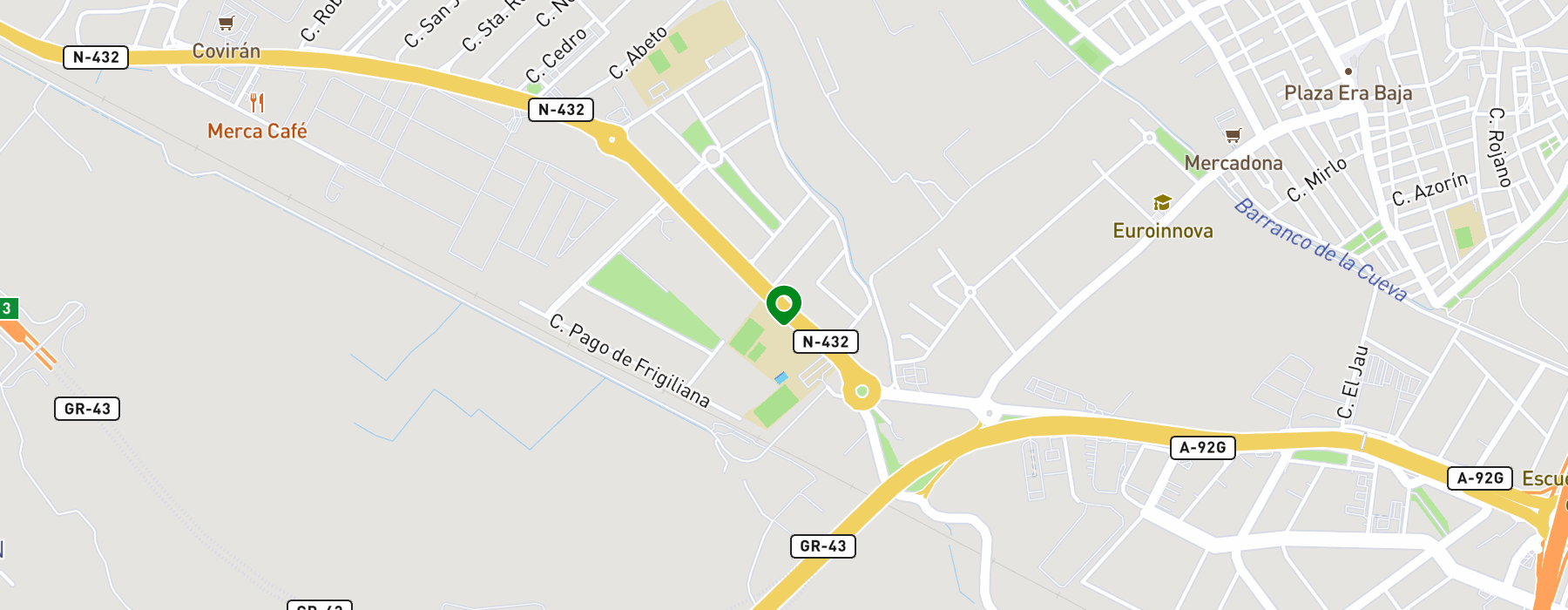 n-432-sn-18015-badajoz-granada map