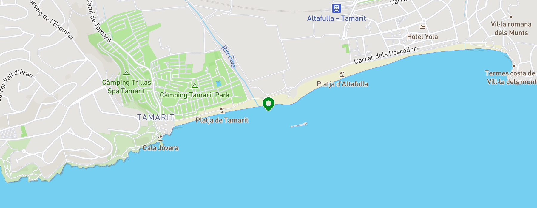 platja-tamarit-sn map