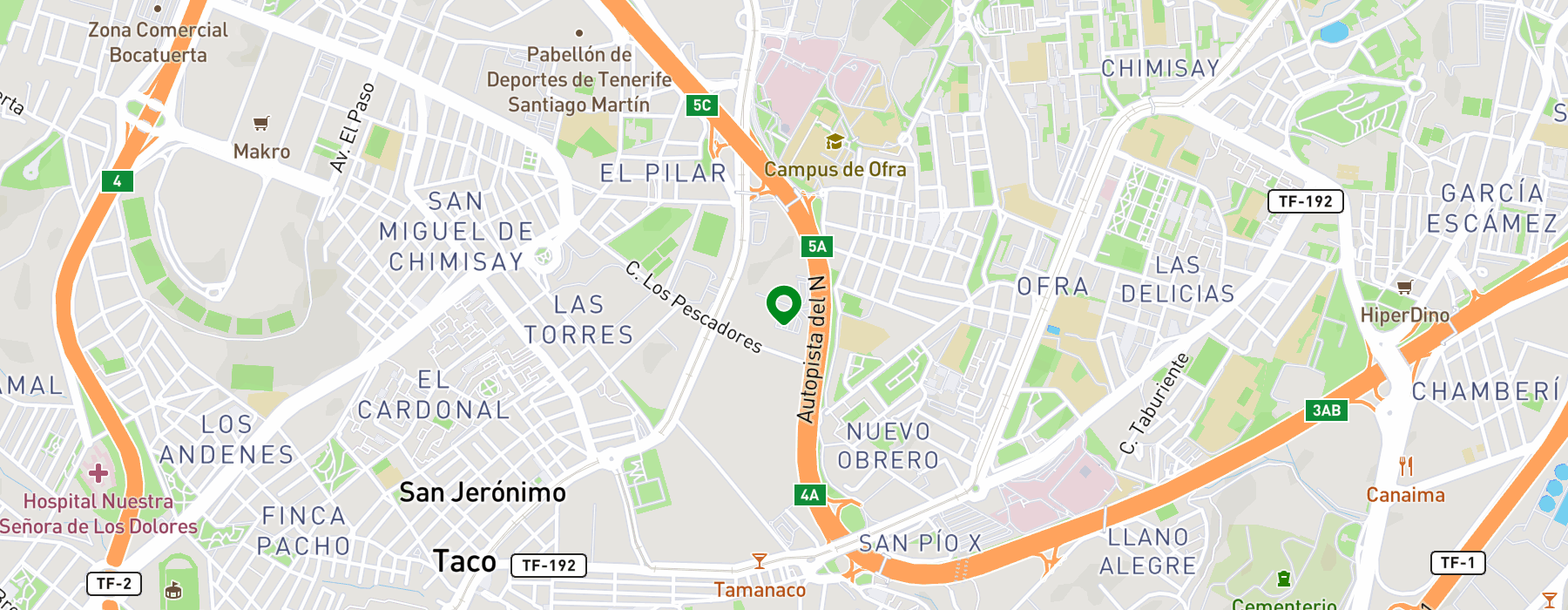calletafetan-36-38620-las-chafiras-santa-cruz-de-tenerife map