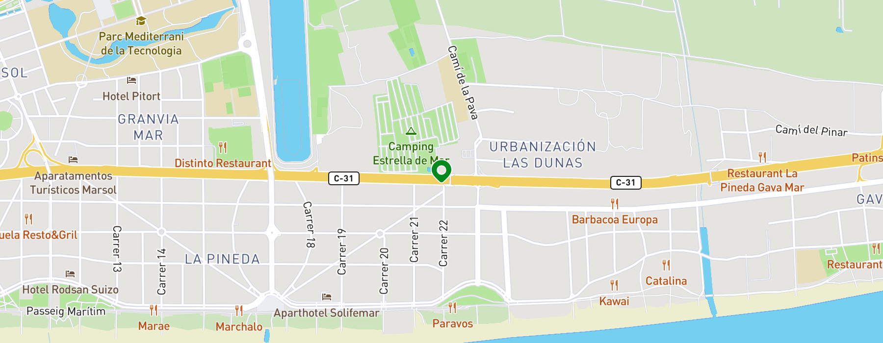 autovia-c-31-km-16-7 map